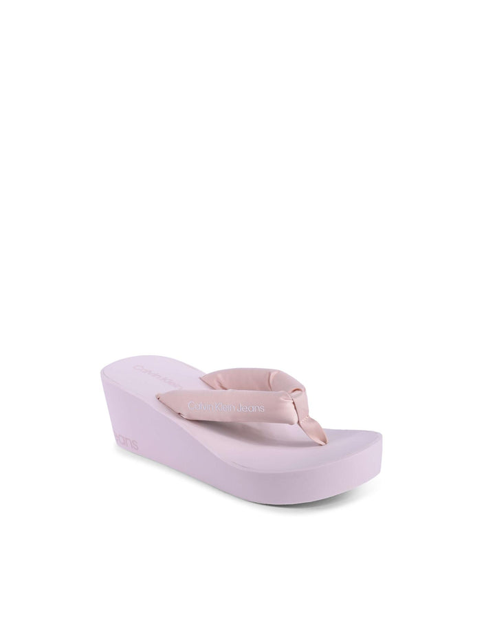 Pink Recycled Polyester Flip-Flop Sandals