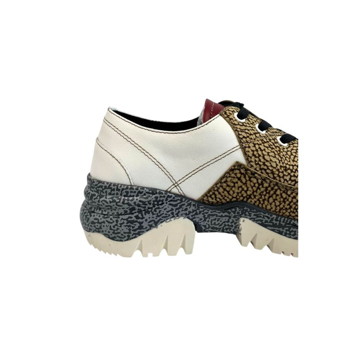 Beige Leather Women Sneaker