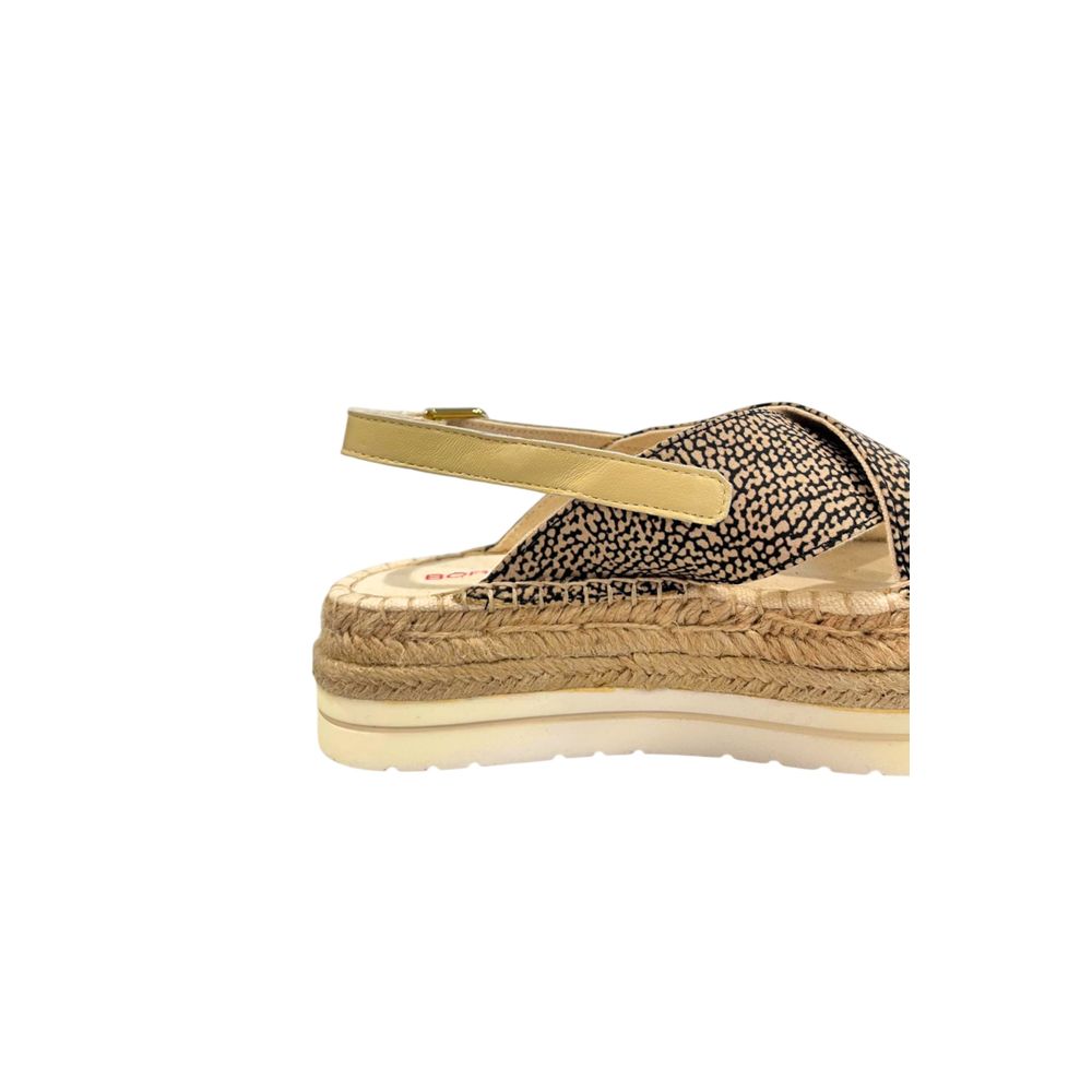 Beige Textile Women Sandal
