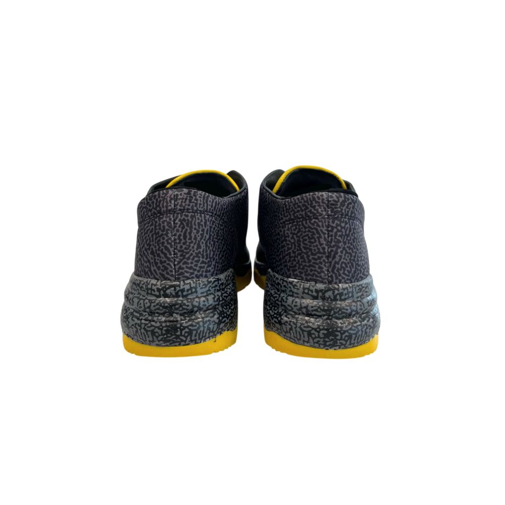 Black Genuine Leather Sneaker