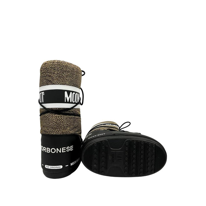 Beige Textile Women Boot