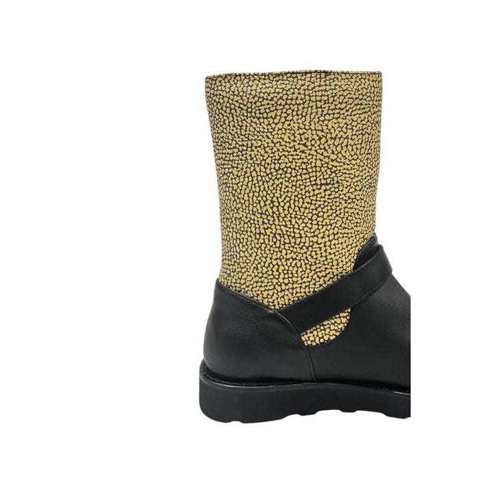 Beige Leather Women Boot