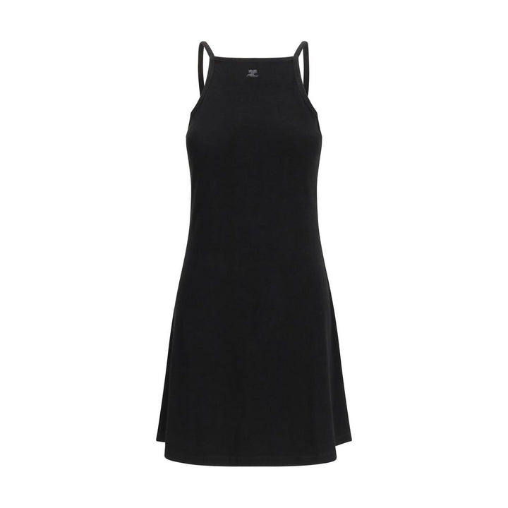 Black Viscose Casual Dress