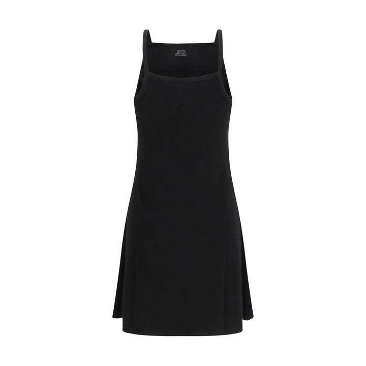 Black Viscose Casual Dress