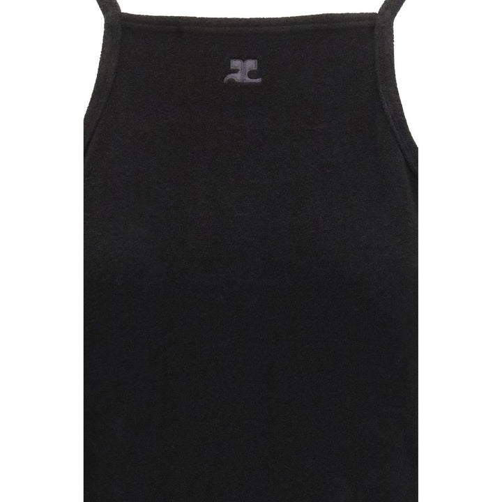 Black Viscose Casual Dress