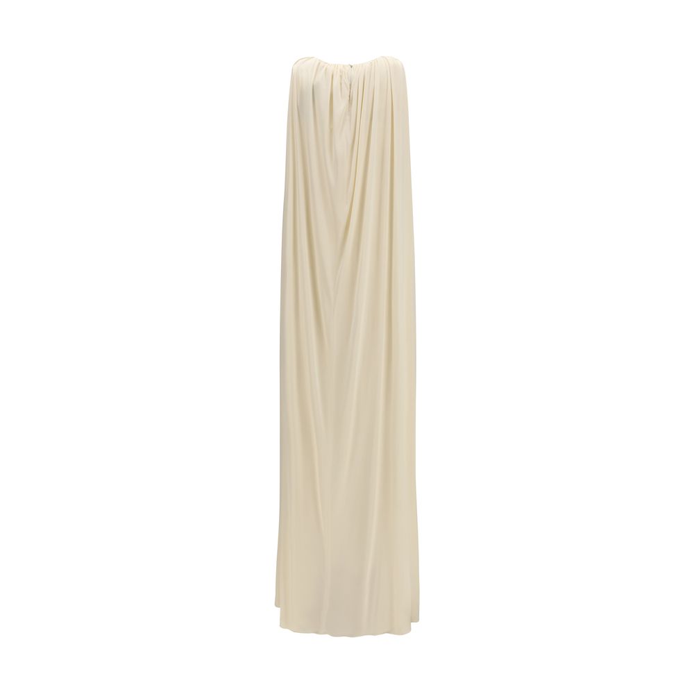 Beige Viscose Cocktail Dress