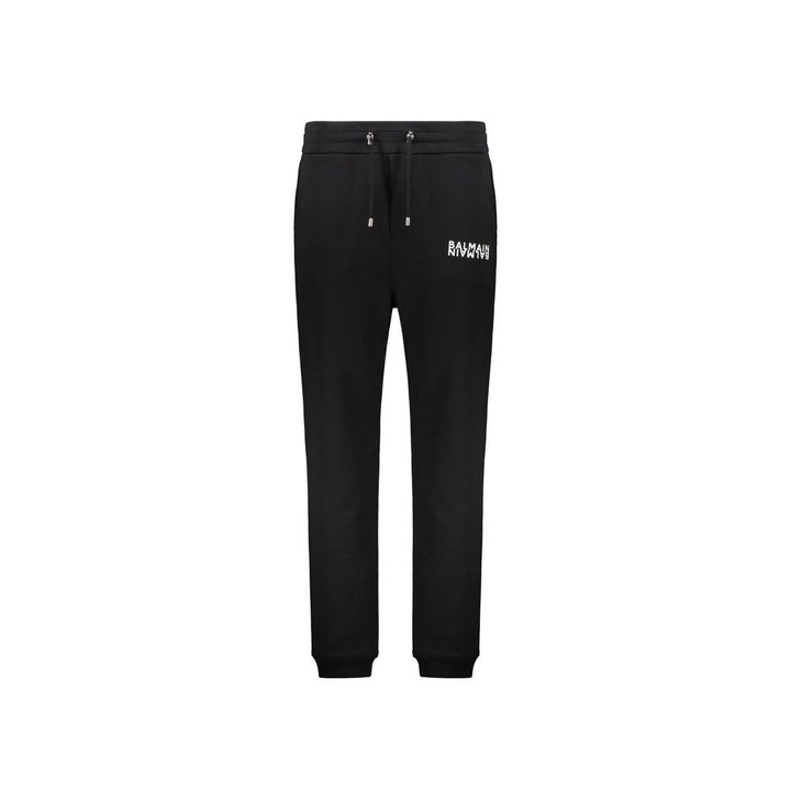 Black Cotton Joggers (Workout Pants)