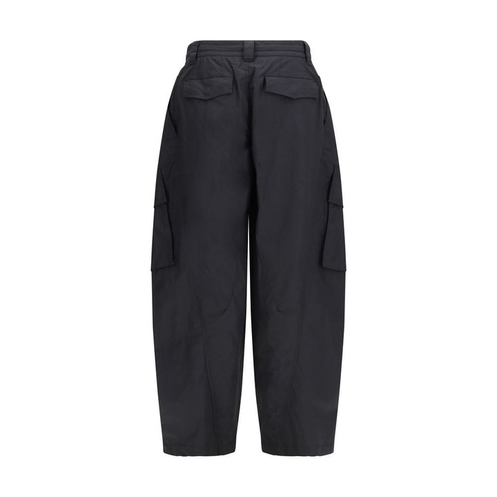 Black Cotton Cargo Pants