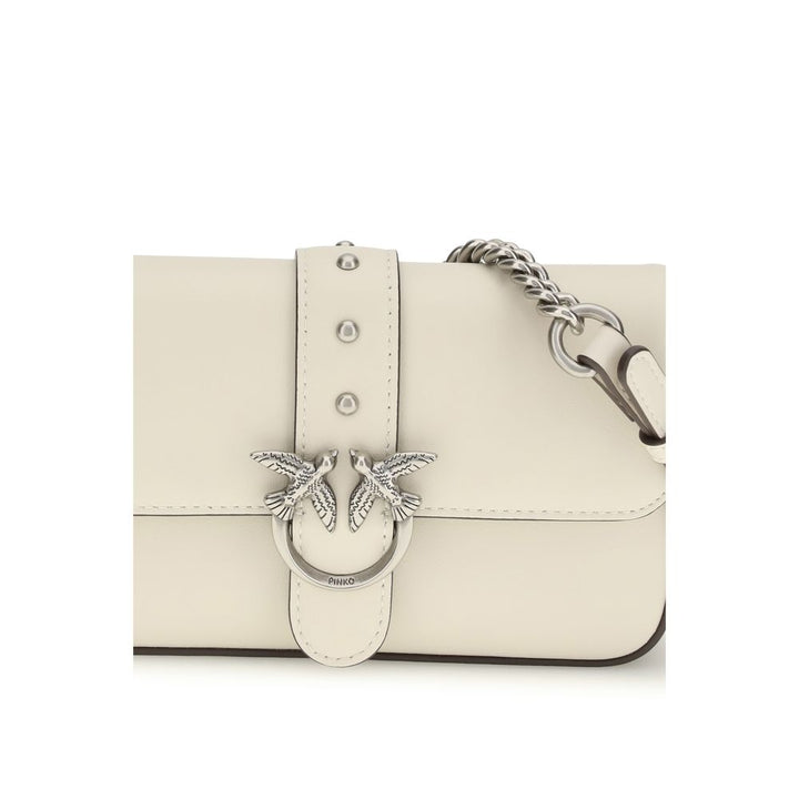 White Calf Leather Bos Taurus Shoulder Bag