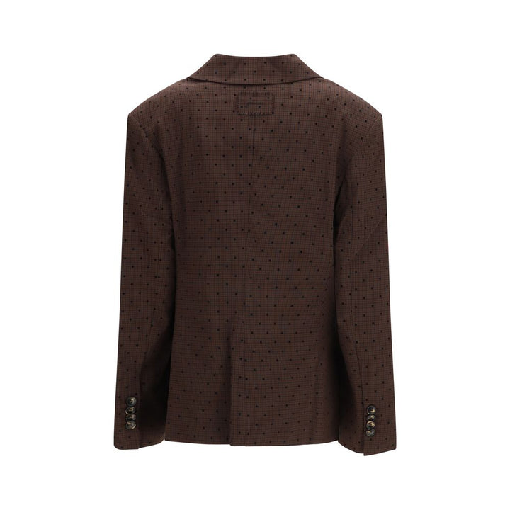 Brown Recycled Polyester Blazer