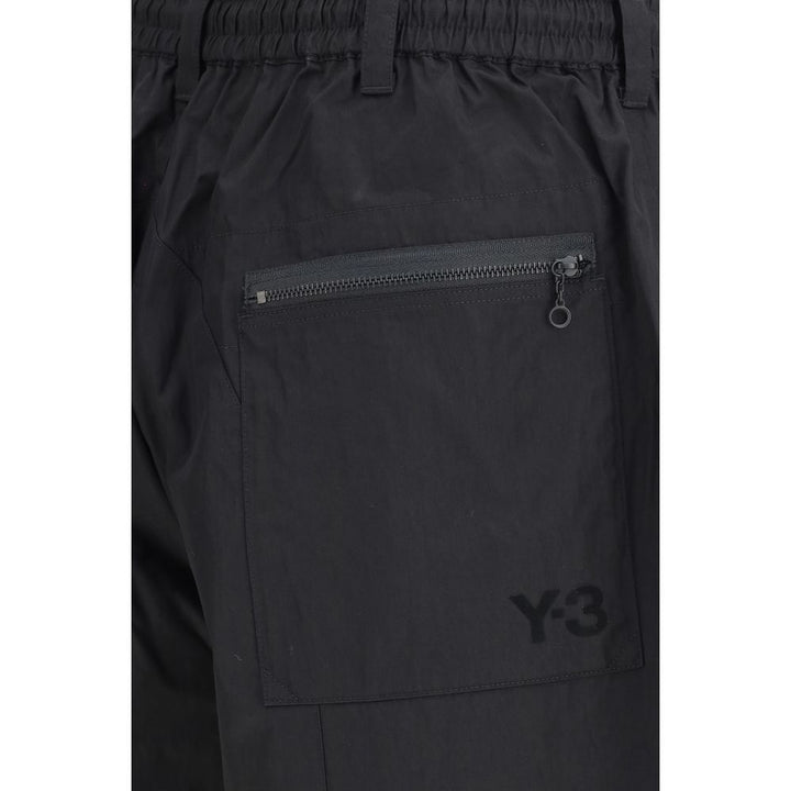 Black Cotton Bermuda Shorts