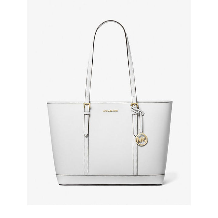White Leather Tote Bag
