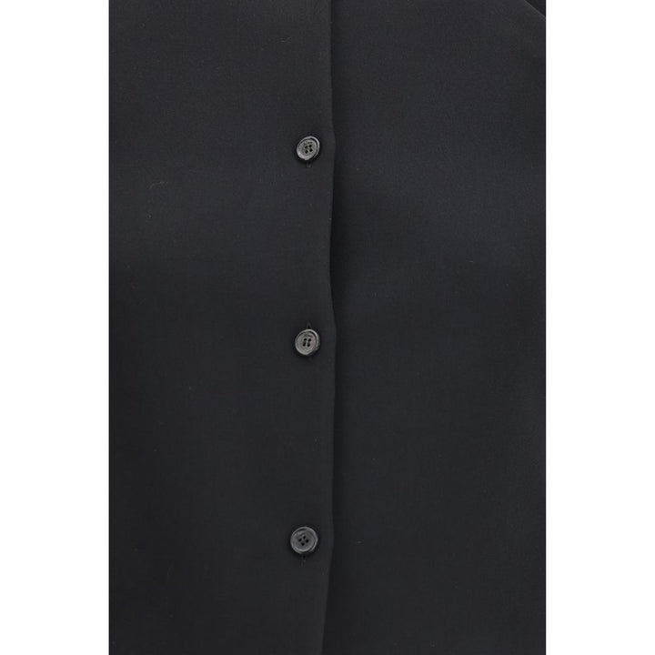 Black Polyester Biker Jacket