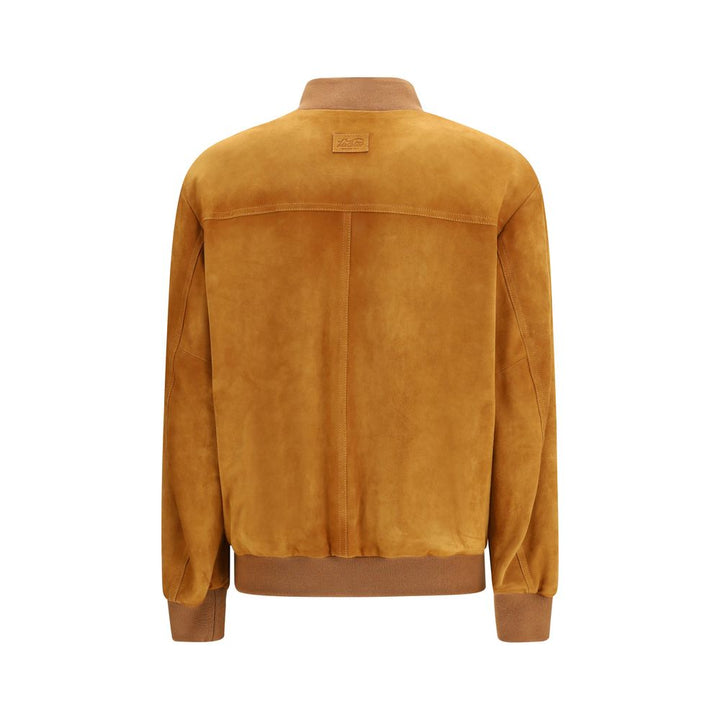 Brown Goatskin Bomber