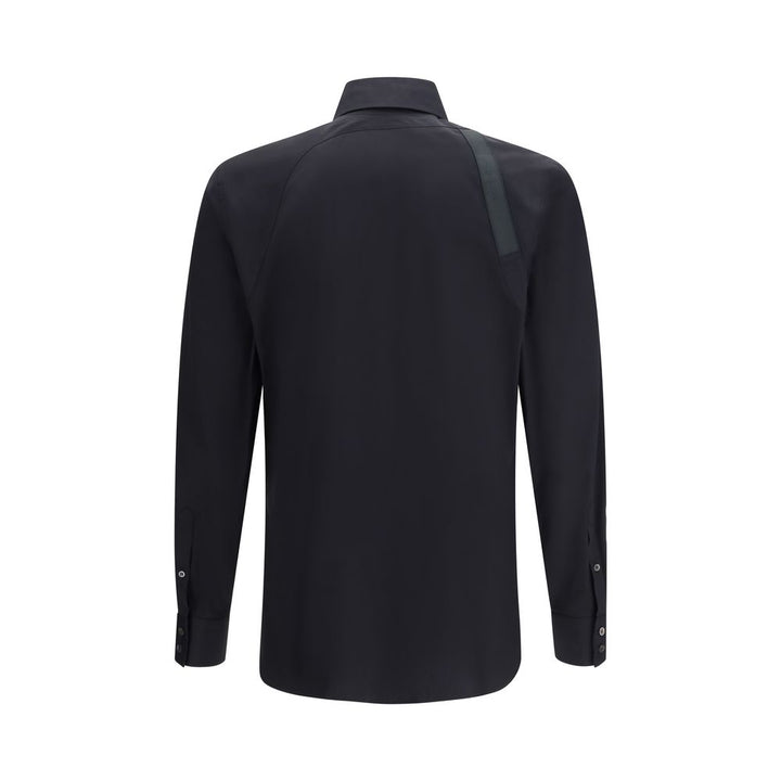 Black Cotton Dress Shirt