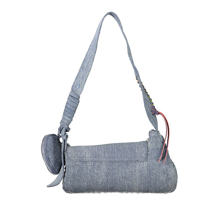 Azzurro Cotton Women Shoulder Bag