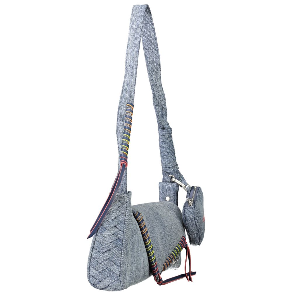 Azzurro Cotton Women Shoulder Bag