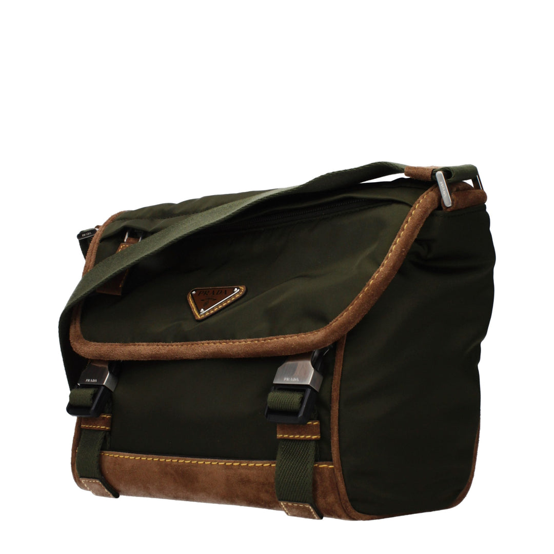 Green Fabric Crossbody Bag