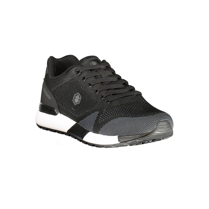 Black Polyester Men Sneaker