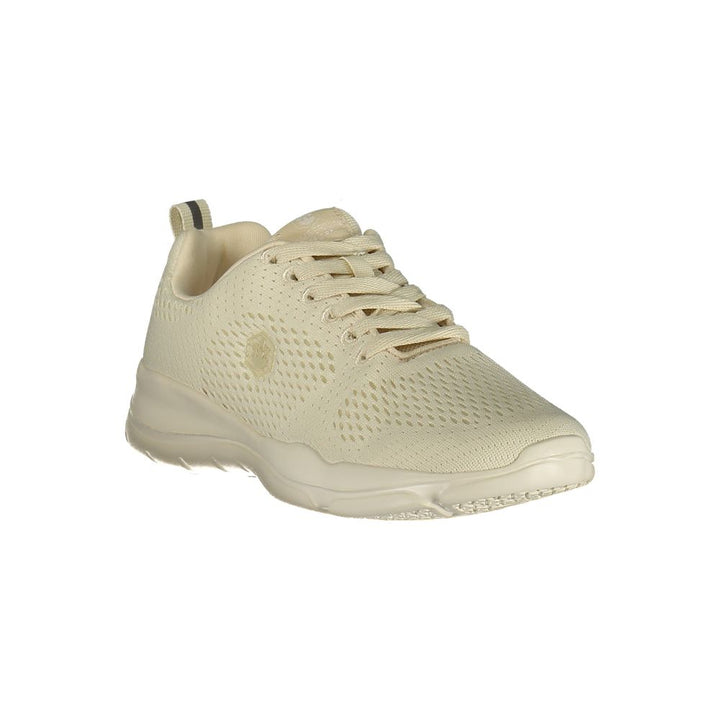 Beige Polyester Women Sneaker