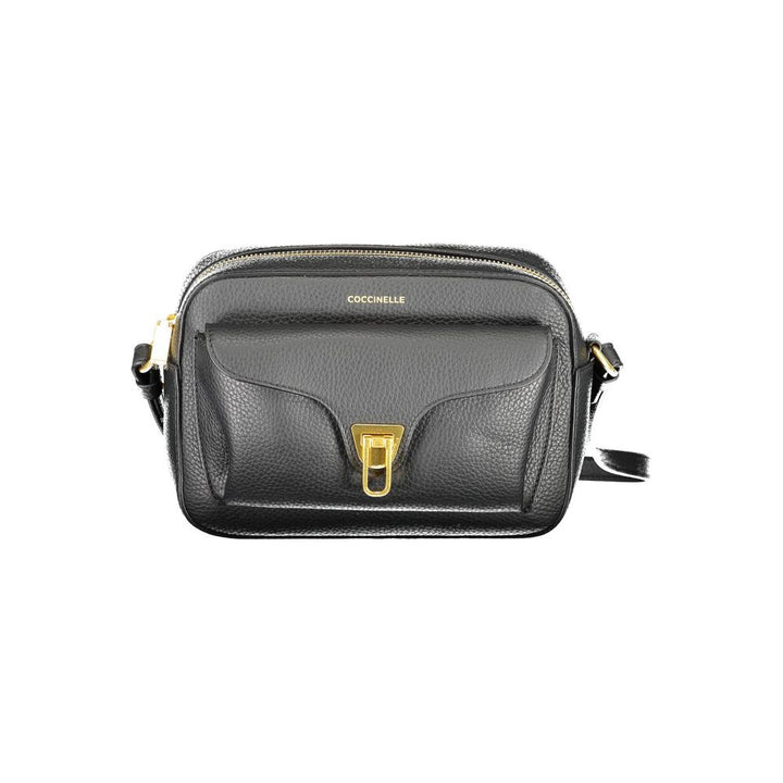Black Leather Women Shoulder Bag