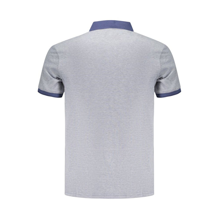 Blue Cotton Men's Polo Shirt