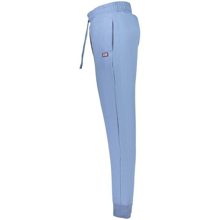 Blu Cotton Mens Trousers