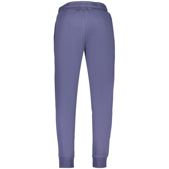 Blue Cotton Men's Track Pant