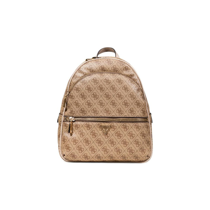 Beige Polyethylene Backpack