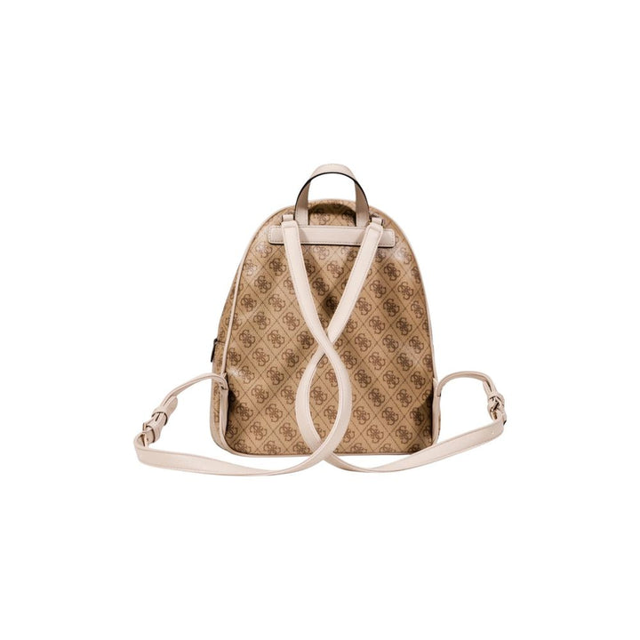 Beige Polyethylene Backpack