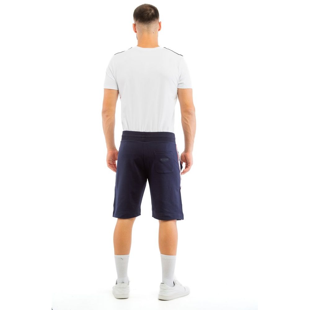 Blue Cotton Bermuda Shorts