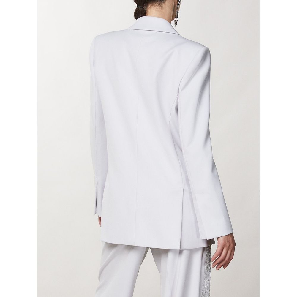 White Polyester Blazer
