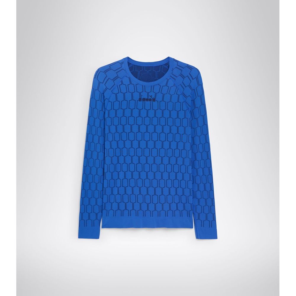 Blue Polyamide Long Sleeve T-Shirt
