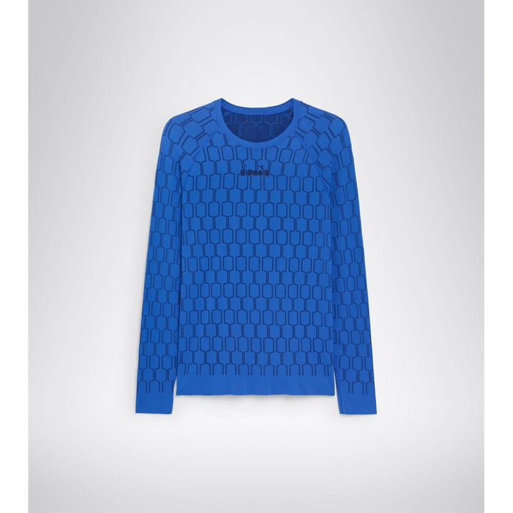 Blue Polyamide Long Sleeve T-Shirt