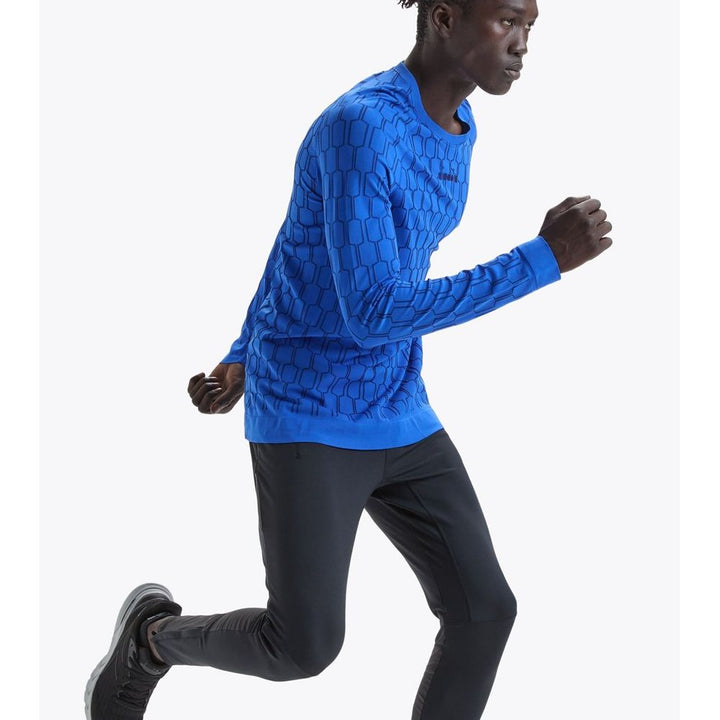 Blue Polyamide Long Sleeve T-Shirt