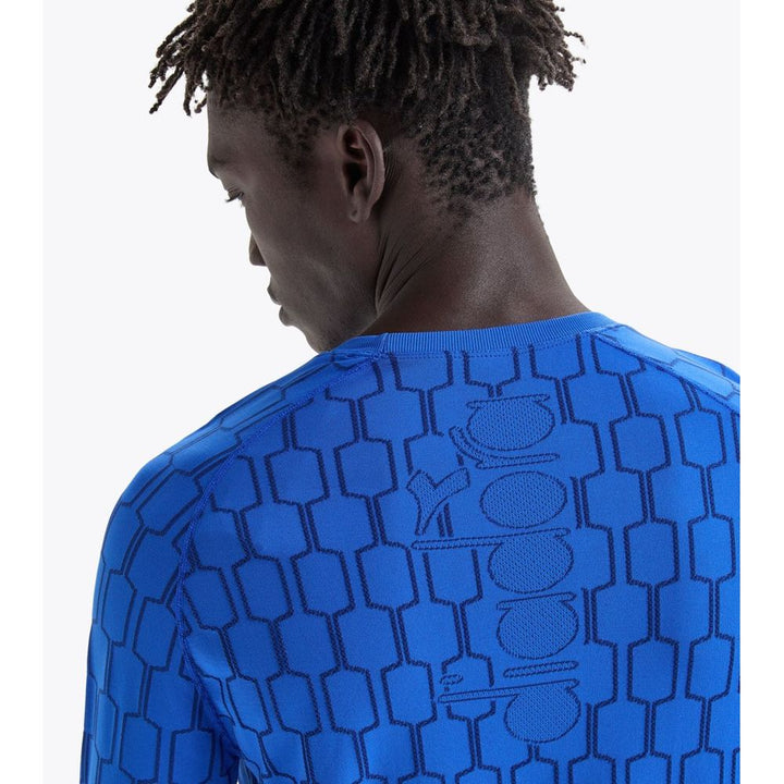 Blue Polyamide Long Sleeve T-Shirt