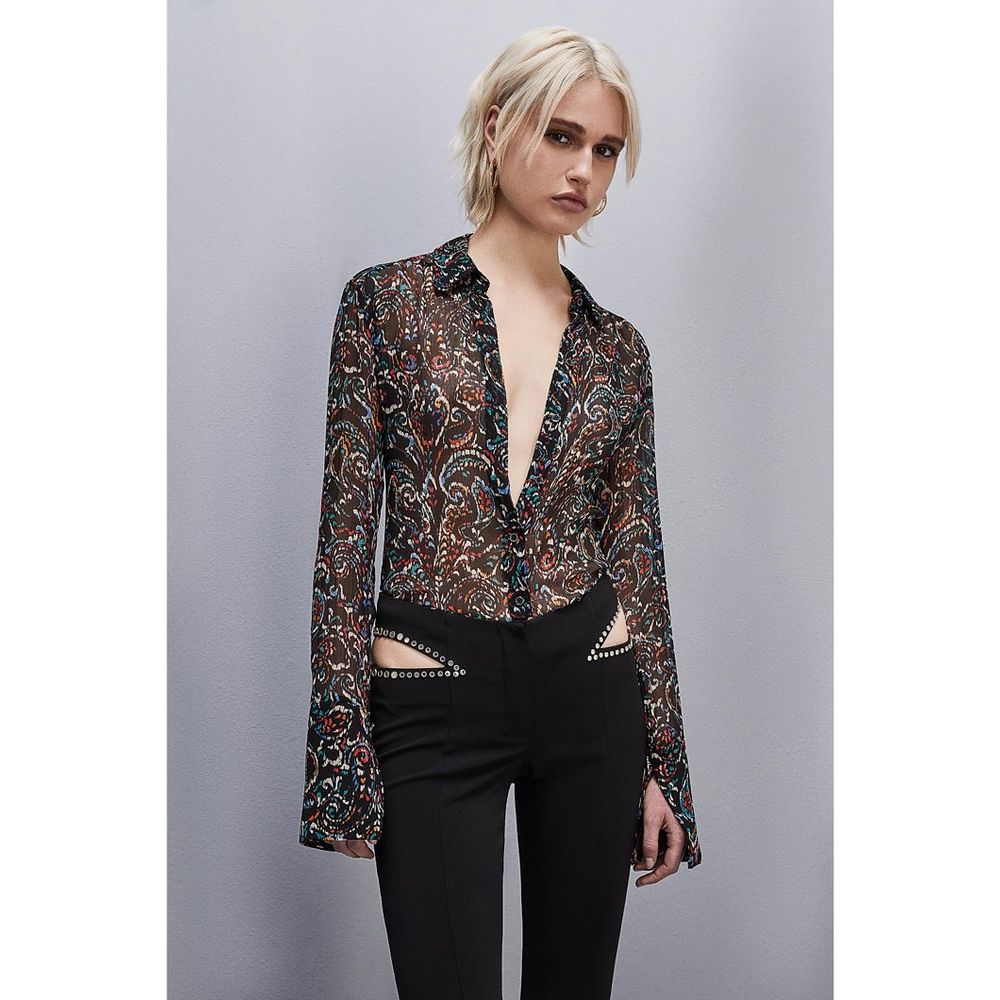 Multicolor Viscose Blouse