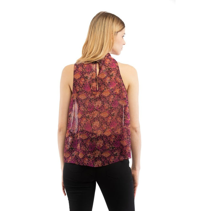 Purple Polyester Blouse