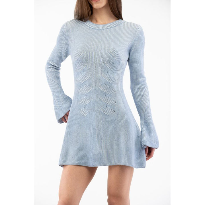 Multicolor Wool Casual Dress