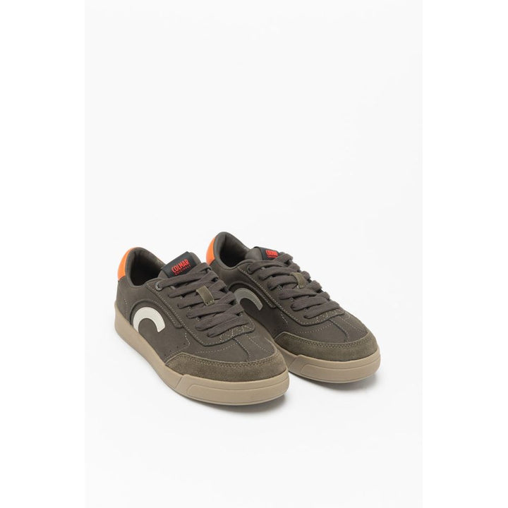Bicolor Leather Low Top Sneakers