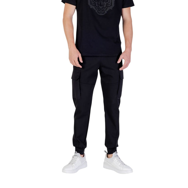 Black Cotton Joggers (Workout Pants)