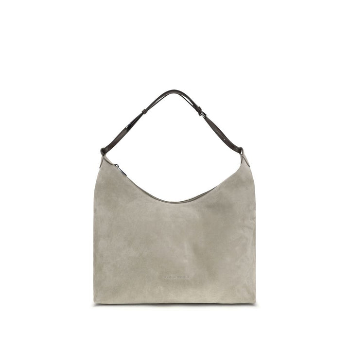 Gray Calf Leather Bos Taurus Shoulder Bag