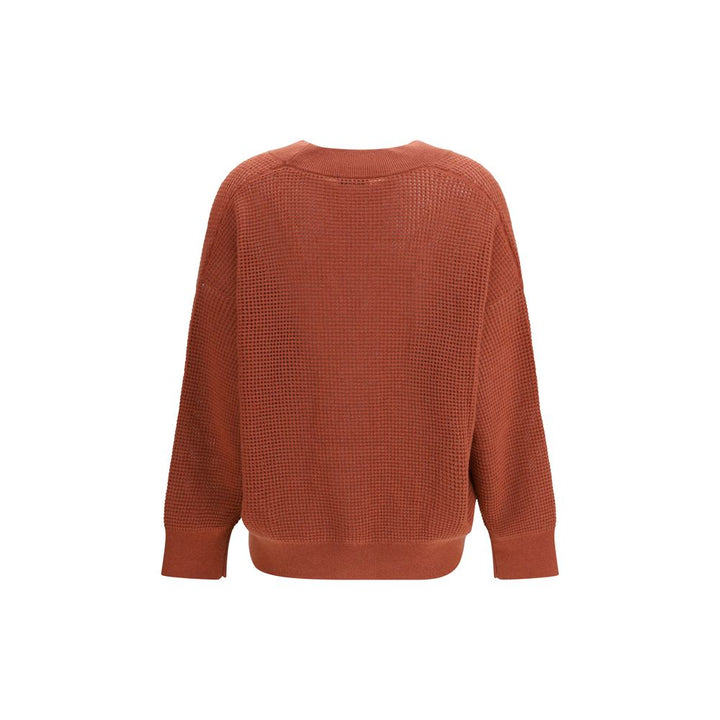 Orange Cashmere Cardigan