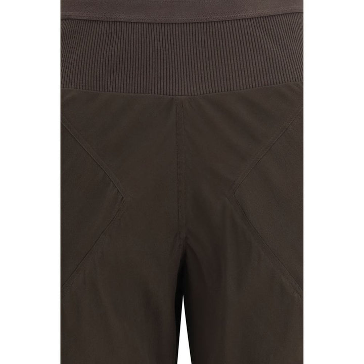 Brown Silk Casual Pants