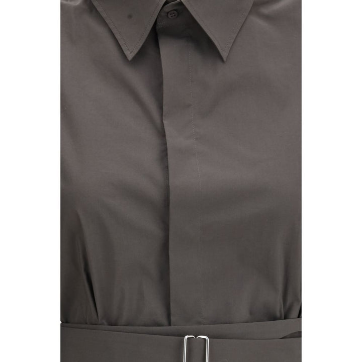 Gray Cotton Bermuda Shorts