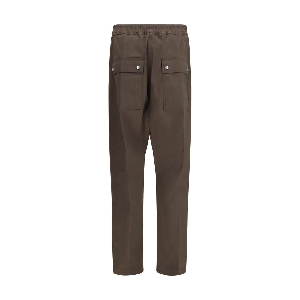 Brown Cotton Cargo Pants