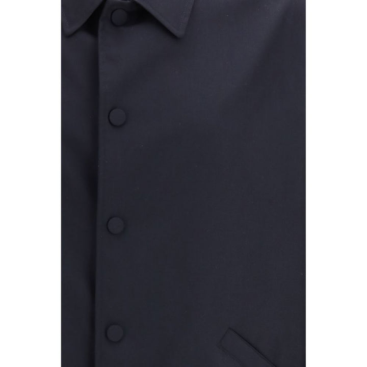 Blue Fleece Wool Coat