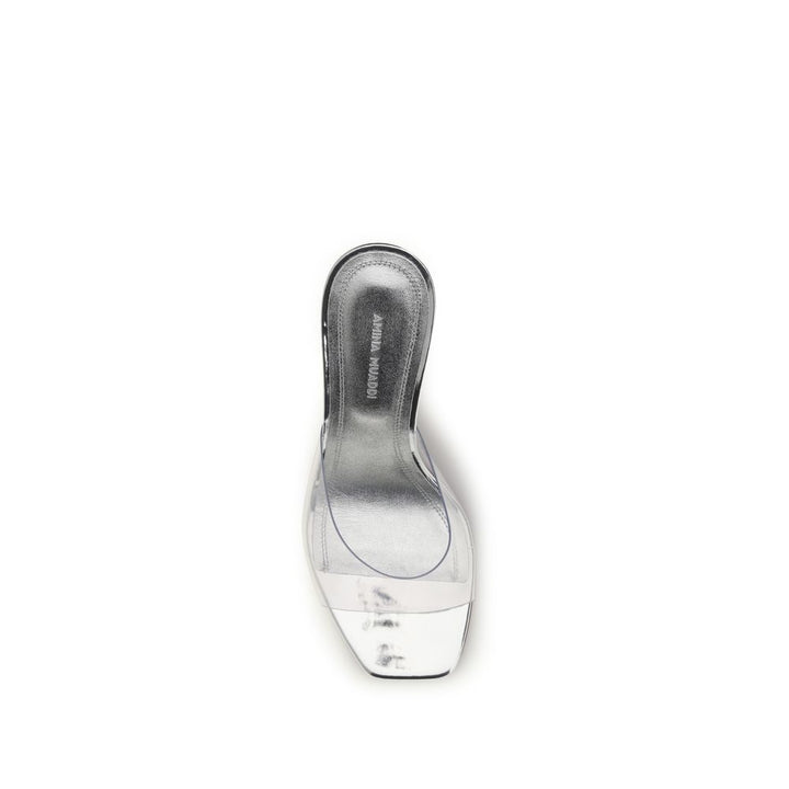 Silver Pvc Sandals
