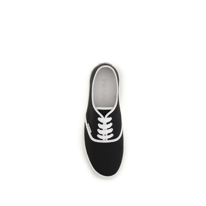 Black Cotton Athletic Sneakers