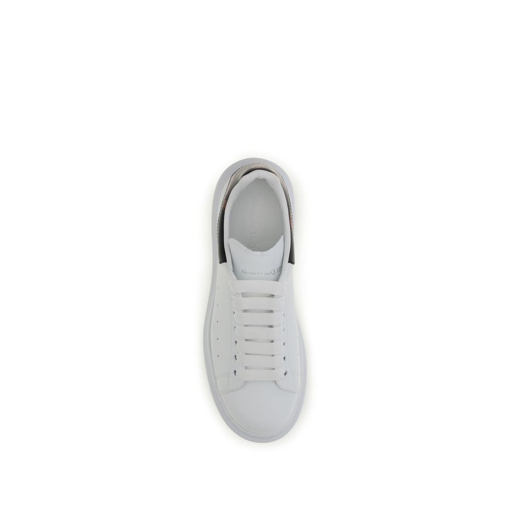 White Calf Leather Bos Taurus Chunky Sneakers